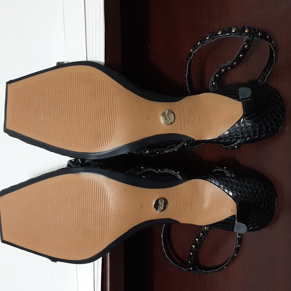 ZARA Studded Kitten 1.5" Slingback Heel Women:36 - Picture 5 of 8
